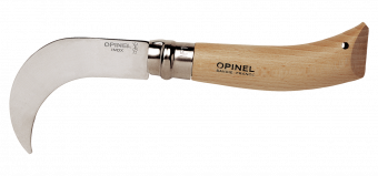 Нож садовый Opinel №10 с изогнутым лезвием, блистер