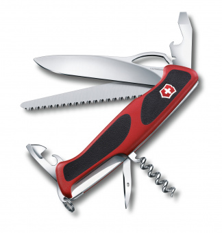 Нож перочинный Victorinox RangerGrip 79 130мм 12 функций красный/черный