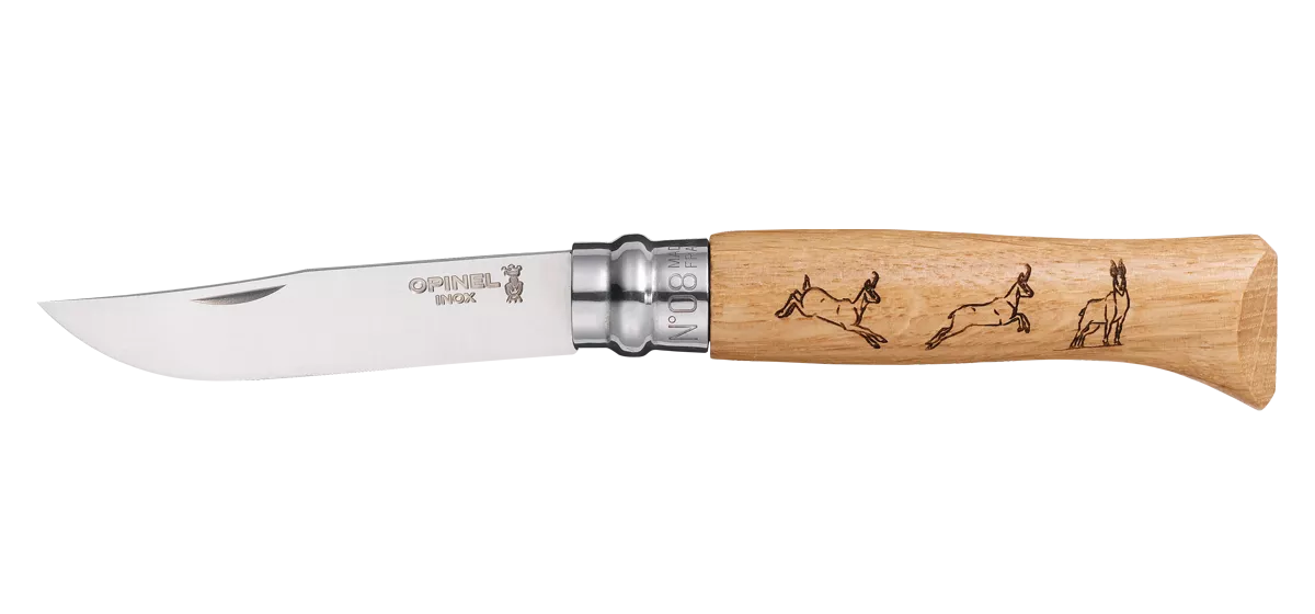 Нож Opinel №8VRI Animalia Chamois