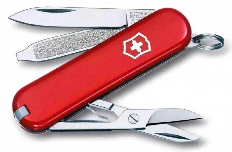 Нож перочинный Victorinox Classic 58мм 7 функций красный подарочная коробка