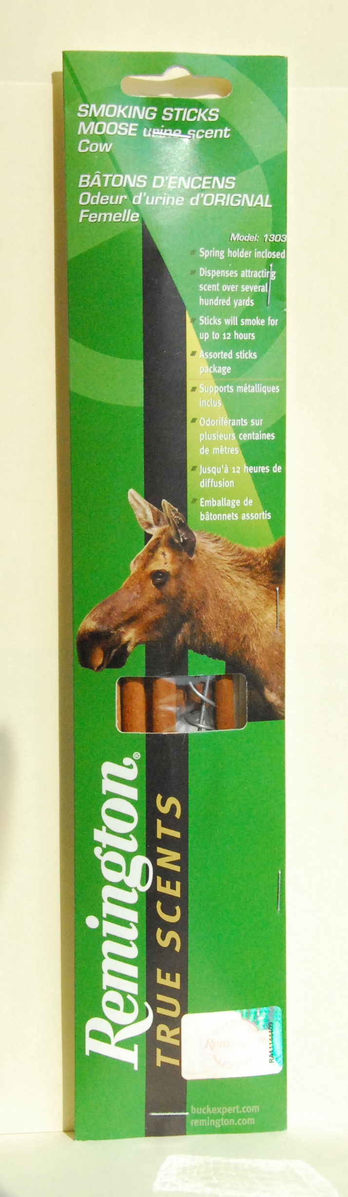 Приманка Remington для лося - искуственный ароматизатор выделений самки, дымящ. палочки