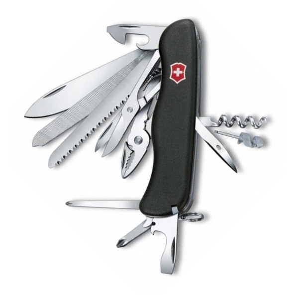 Нож перочинный Victorinox WorkChamp 111мм 21 функция чёрный