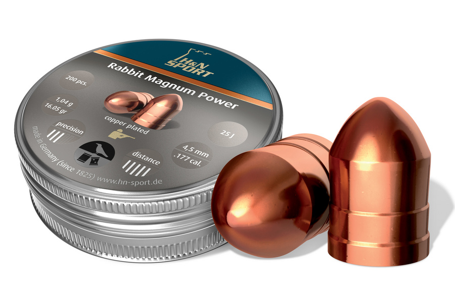 Пули для пневматического оружия H&N Rabbit Magnum Power cal. 4.50, 200шт/уп, вес пули 1,04г