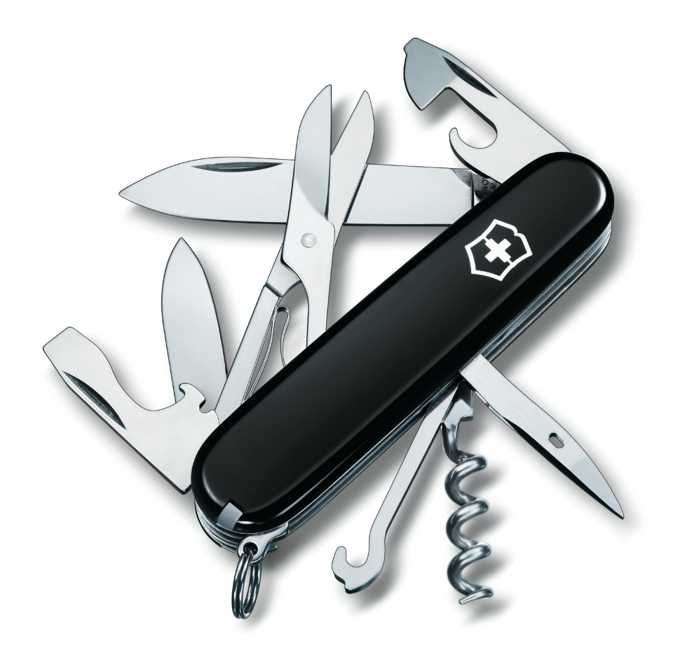 Нож перочинный Victorinox Huntsman 91мм 15 функций чёрный