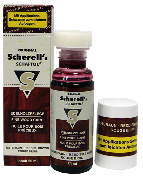 Средство для обработки дерева Scherell Schaftol 50мл (красно-бурое)