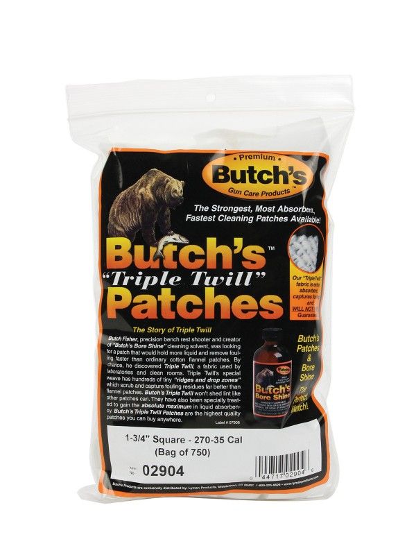 Патчи Butch's для чистки .270-35 750шт.
