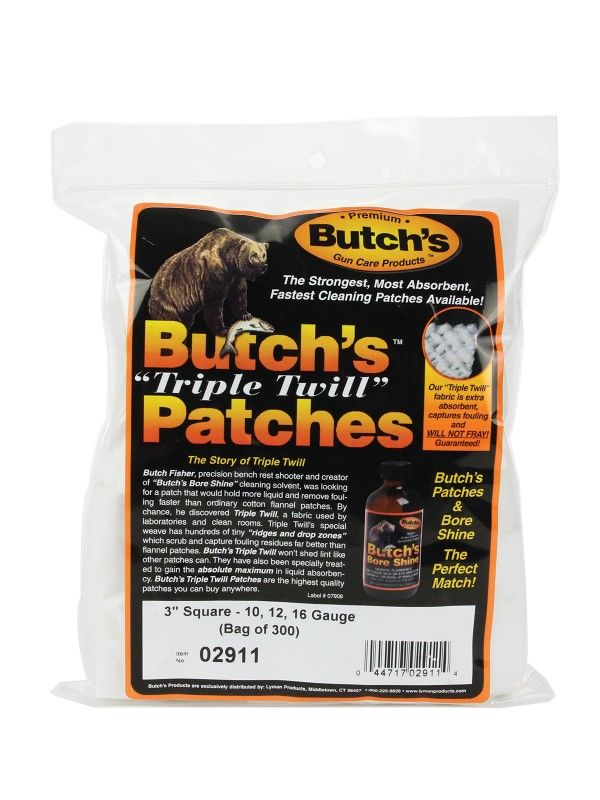 Патчи Butch's для чистки 12-20, 300шт.