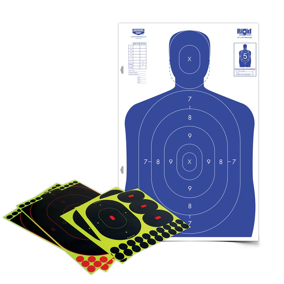 Мишень бумажная Birchwood Shoot•N•C® 12" x 18" Silhouette Kit человек