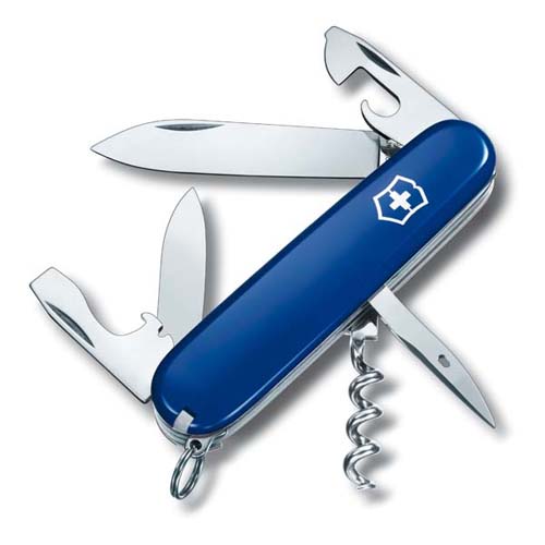 Нож перочинный Victorinox Spartan 91мм 12 функций синий