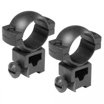 Кольца Barska 1" (дюйм) высокие (Airgun, .22 Style Rings) сквозные.