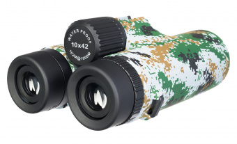 Бинокль камуфляжный Levenhuk Camo Dots 10x42 с сеткой