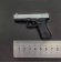 Пистолет модель металлическая Glock 17 чёрный серебряный