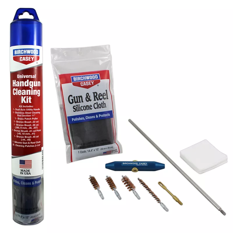 Универсальный набор Birchwood Casey Universal Handgun Cleaning Kit для пистолетов .22-.45к