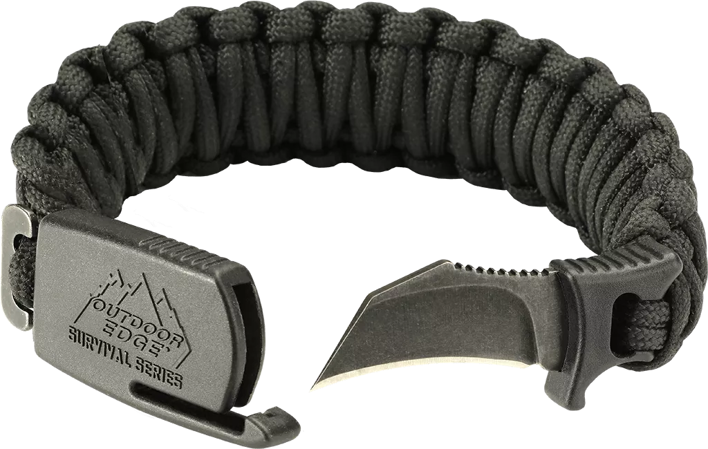 Нож-браслет Outdoor Edge черный, размер М