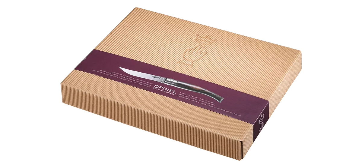 Набор 6 стейковых ножей Opinel Ebony 