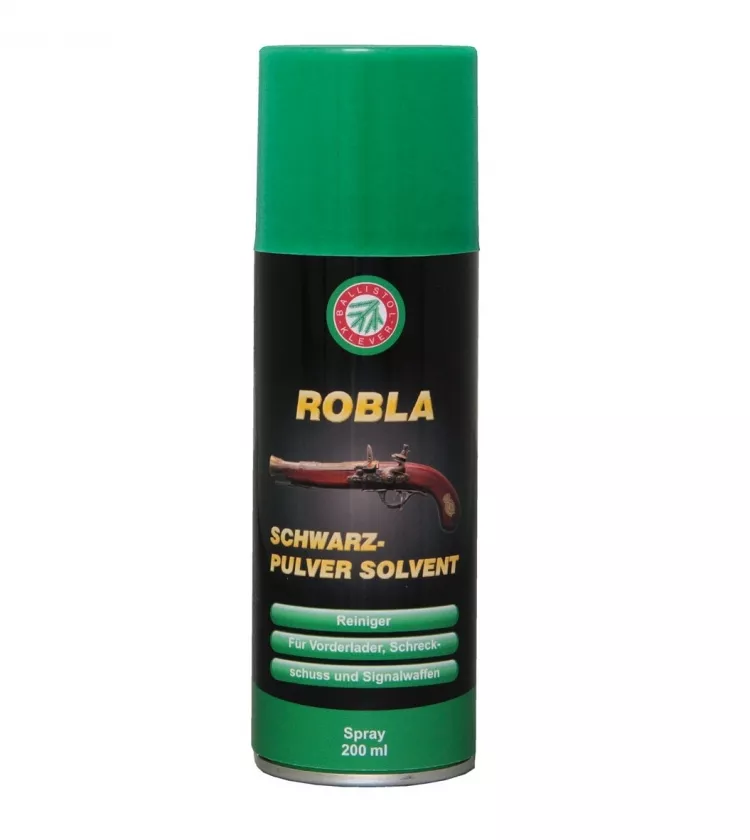 Средство для удаления черного пороха Ballistol Robla Schwarzpulver Solvent spray 200мл