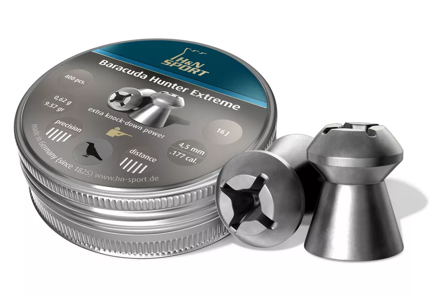 Пули для пневматического оружия H&N Baracuda Hunter Extreme cal.4,50, 400шт. вес пули 0,62г