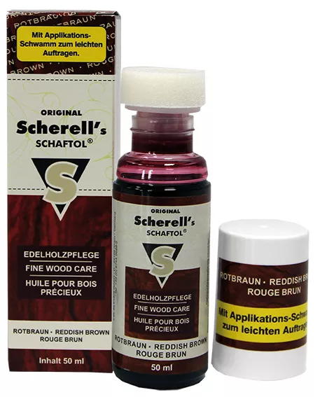 Средство для обработки дерева Scherell Schaftol 50мл (красно-бурое)