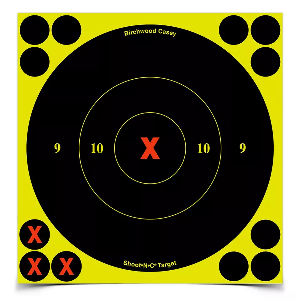 Мишень бумажная Birchwood Shoot•N•C® X-Bull's-eye Target 150мм