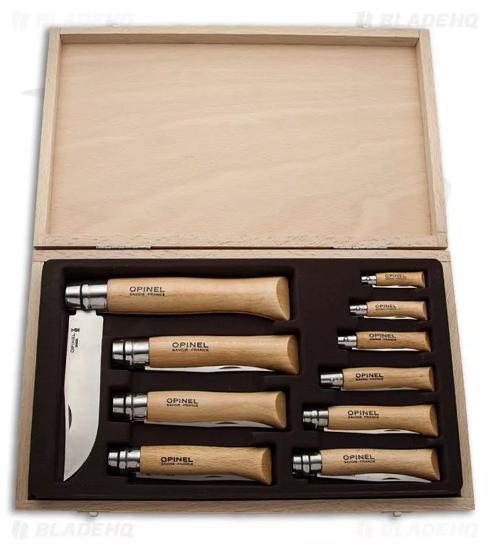 Набор 10 ножей Opinel из нержавеюшей стали