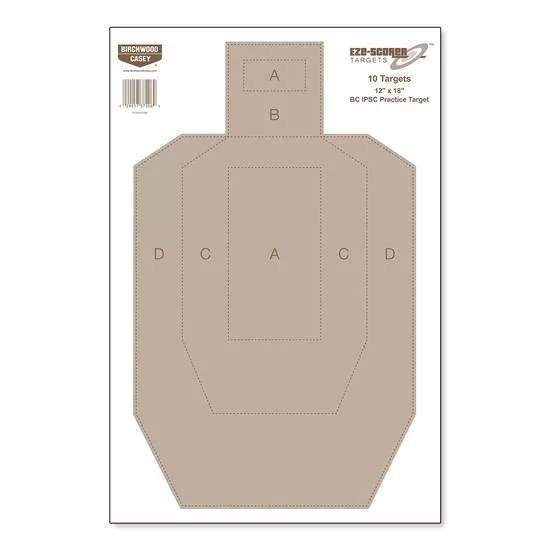 Мишень бумажная Birchwood Casey силуэт