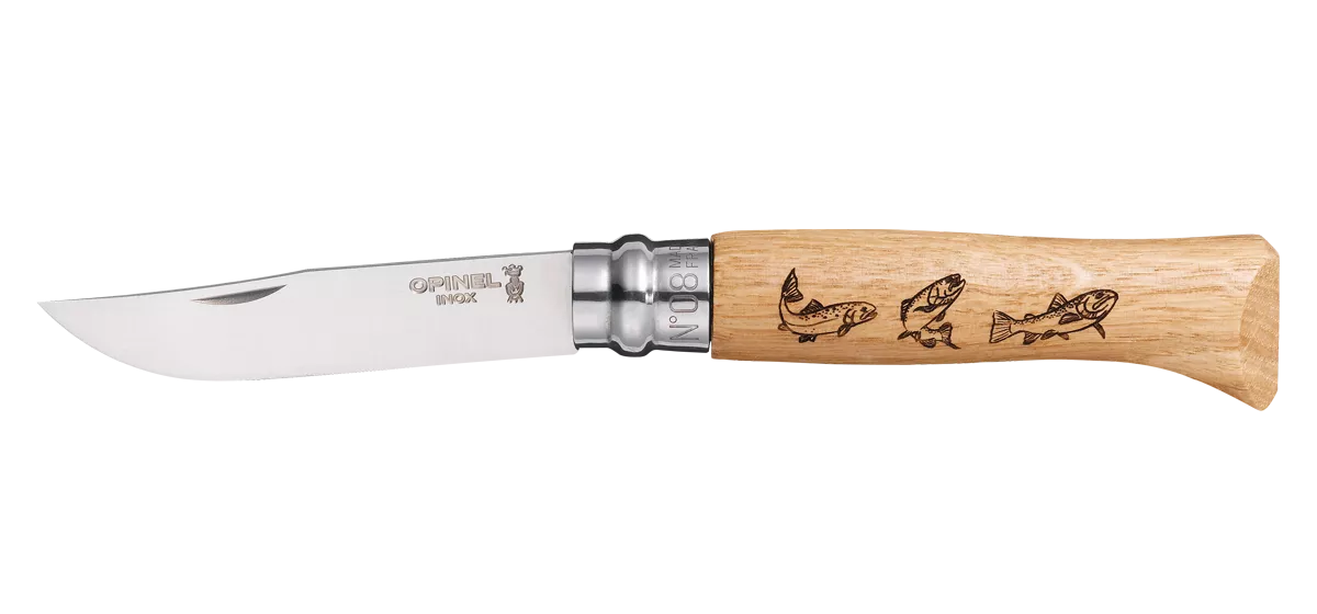 Нож Opinel №8VRI Animalia Trout
