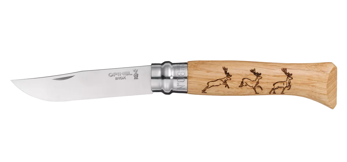Нож Opinel №8VRI Animalia Deer