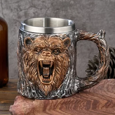Кружка RORO с медведем, 430ml YM-11804