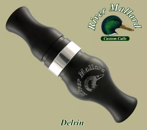 Манок духовой River Mallard Calls Black Delrin Short Reed (Белолобый гусь)