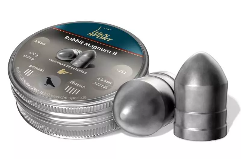 Пули для пневматического оружия H&N Rabbit Magnum II cal. 4.50, 200шт/уп, вес пули 1,02г.