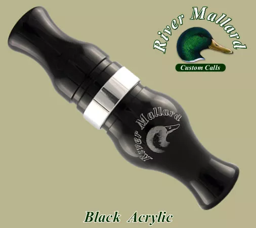 Манок духовой River Mallard Calls Black Acrylic Short Reed (Белолобый гусь)