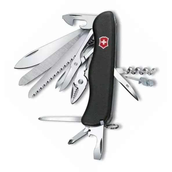 Нож перочинный Victorinox WorkChamp 111мм 21 функция чёрный