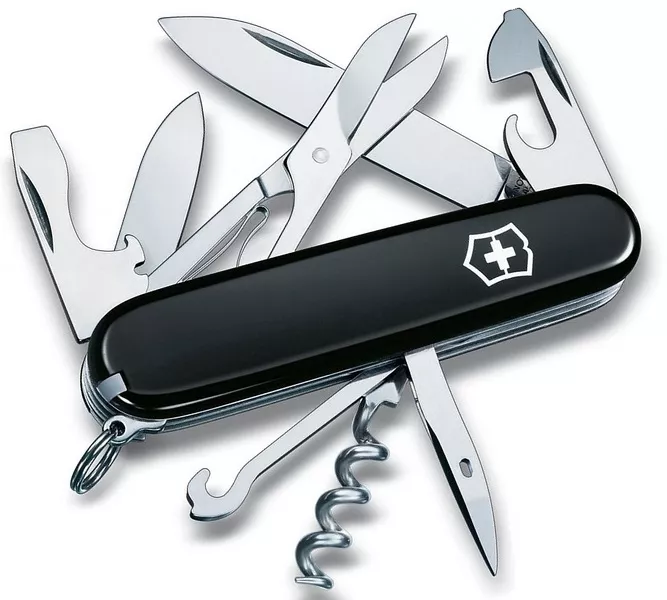 Нож перочинный Victorinox Climber 91мм 14 функций чёрный