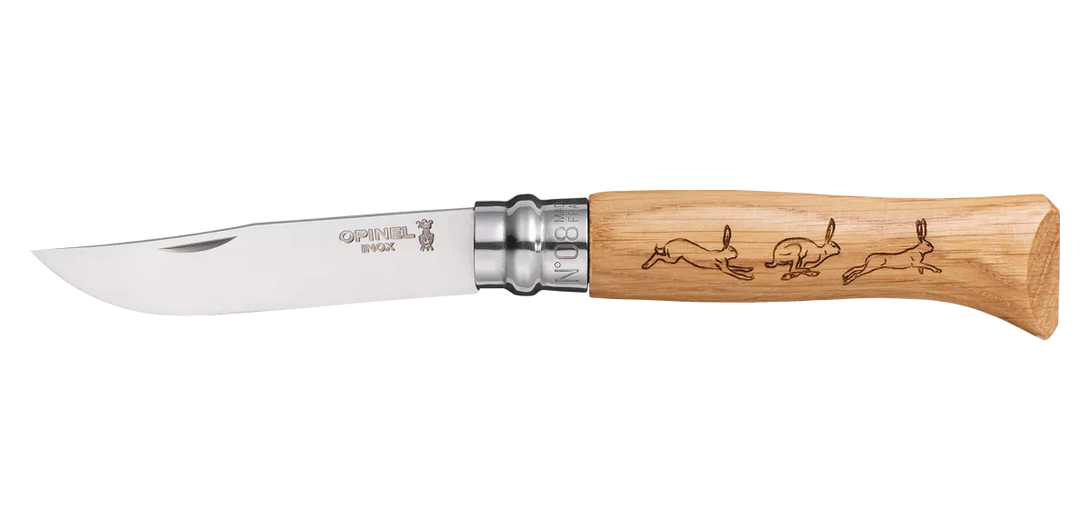 Нож Opinel №8VRI Animalia Hare